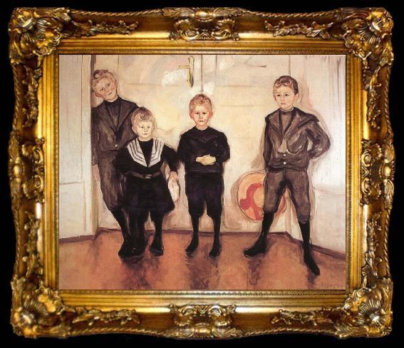 framed  Edvard Munch Doctor Lide-s Children, ta009-2